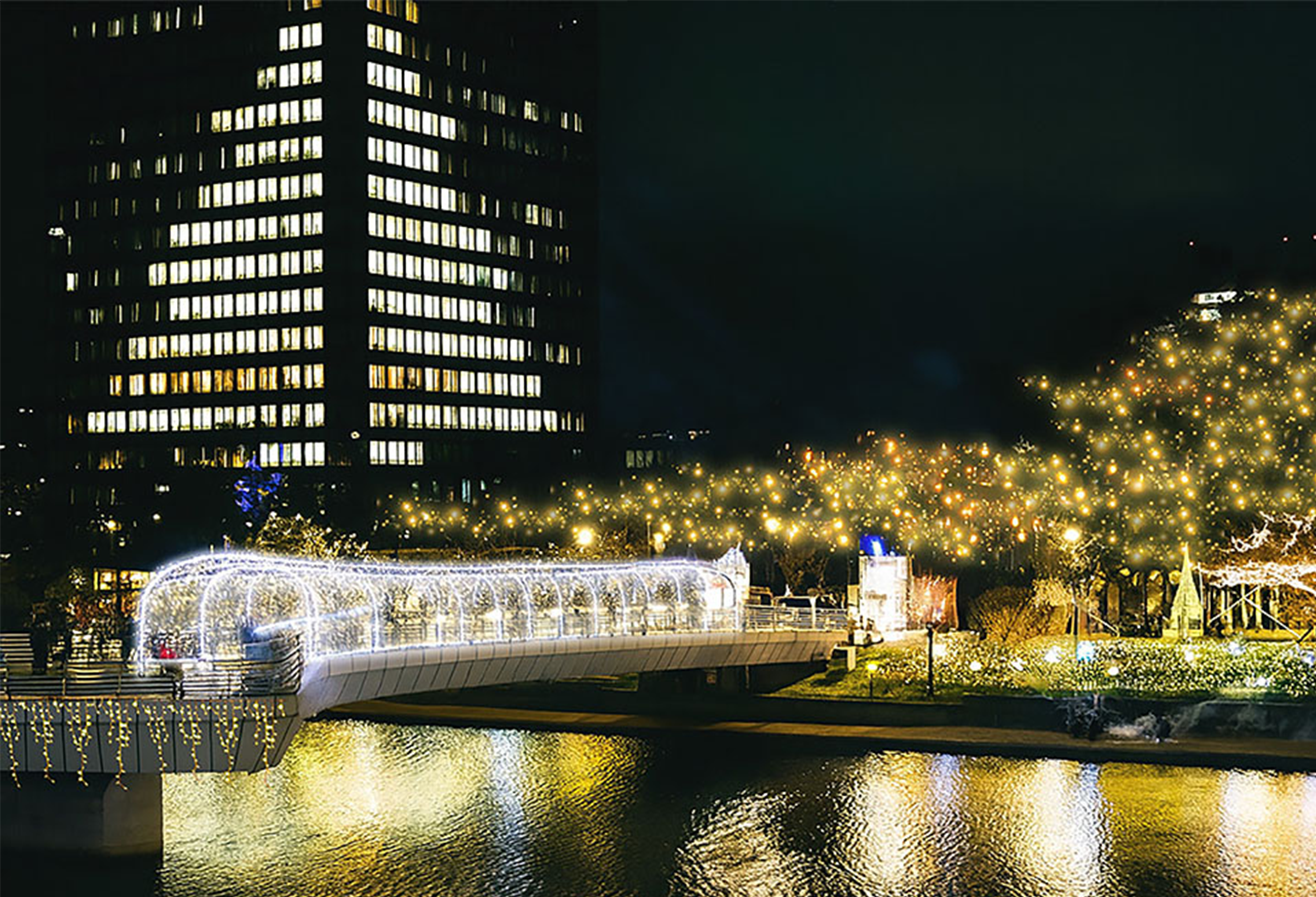 紫川河畔・鴎外橋1